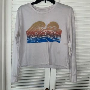 White billabong long sleeve shirt
